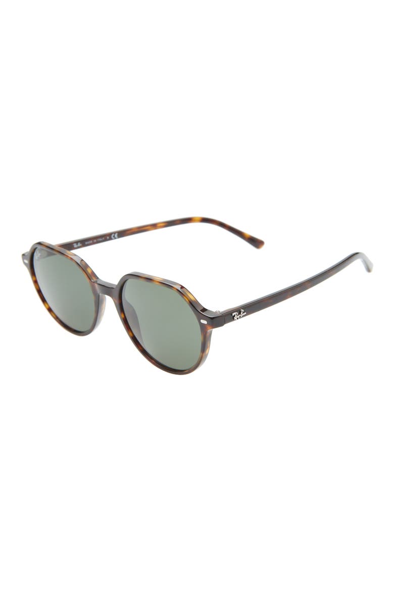 Thalia 53mm Geometric Sunglasses, Alternate, color, HAVANA
