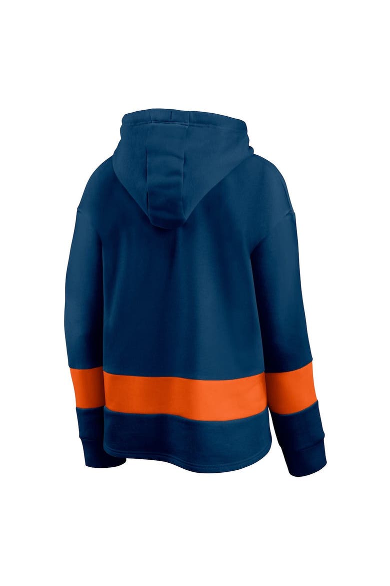 Women's Fanatics Branded Navy/Orange Chicago Bears Colors of Pride Colorblock Pullover Hoodie, Alternate, color, Navy