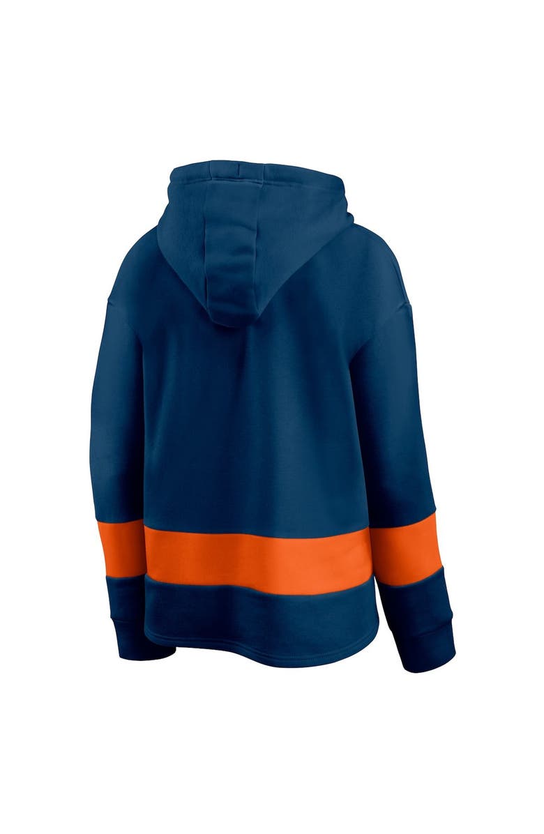 FANATICS Women's Fanatics Branded Navy/Orange Chicago Bears Colors of Pride Colorblock Pullover Hoodie, Alternate, color, 