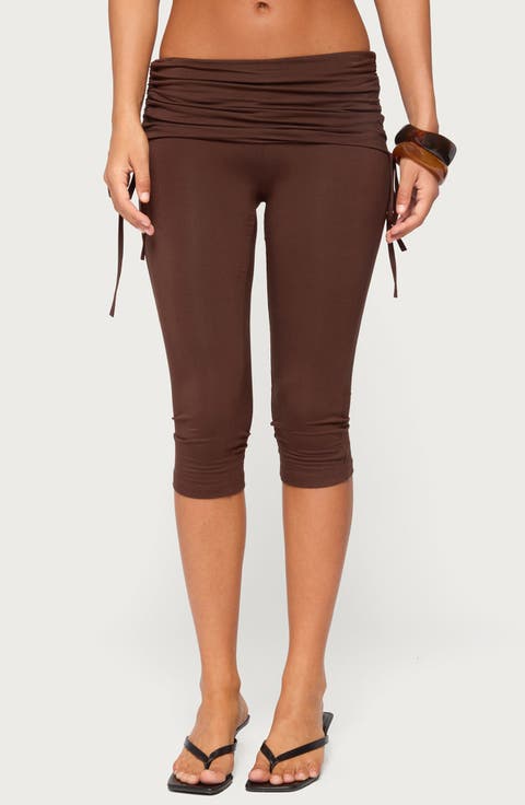 Bardi Drawstring Foldover Capris