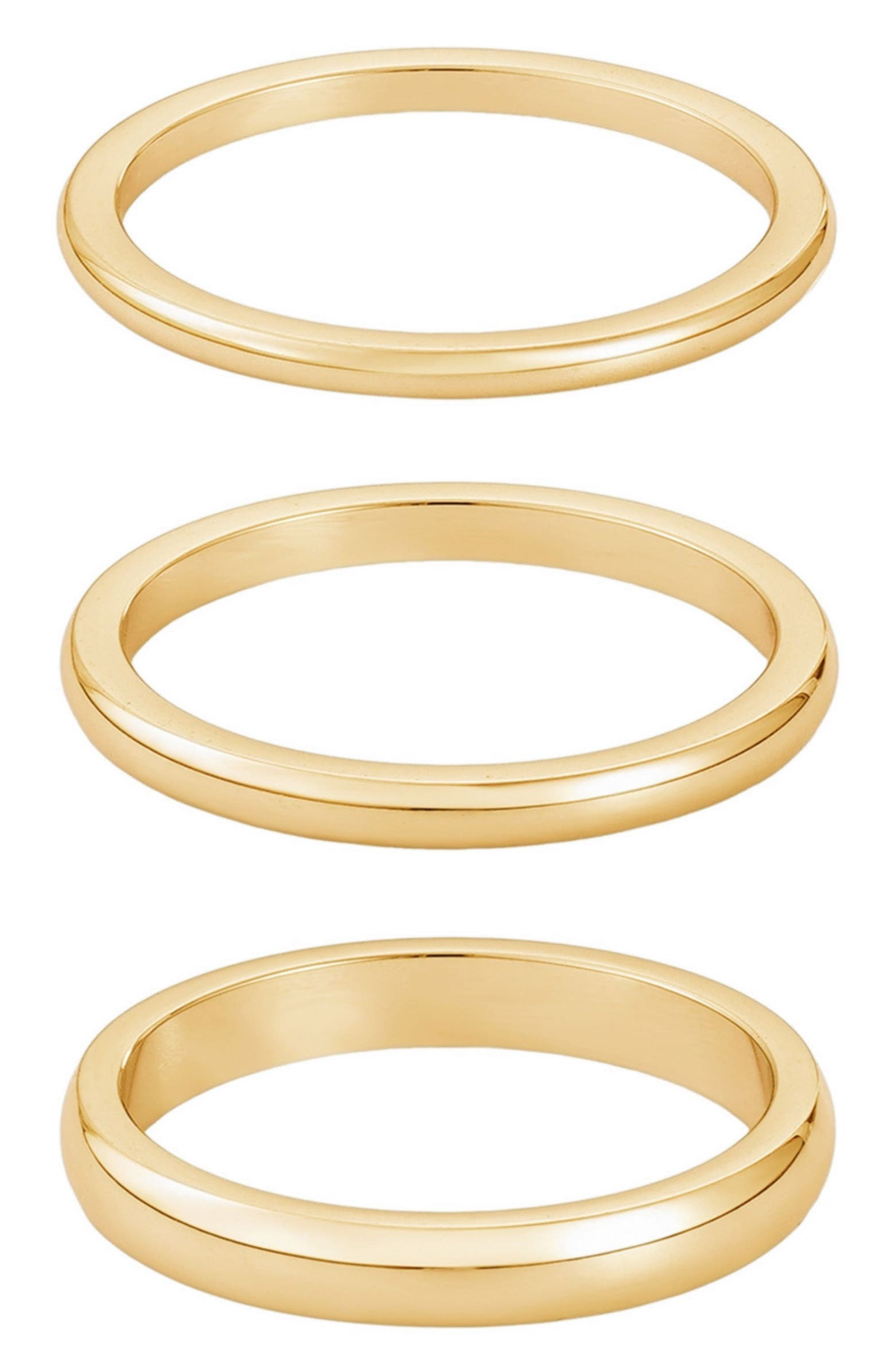 Adornia Set of 3 Stackable Band Rings | Nordstromrack
