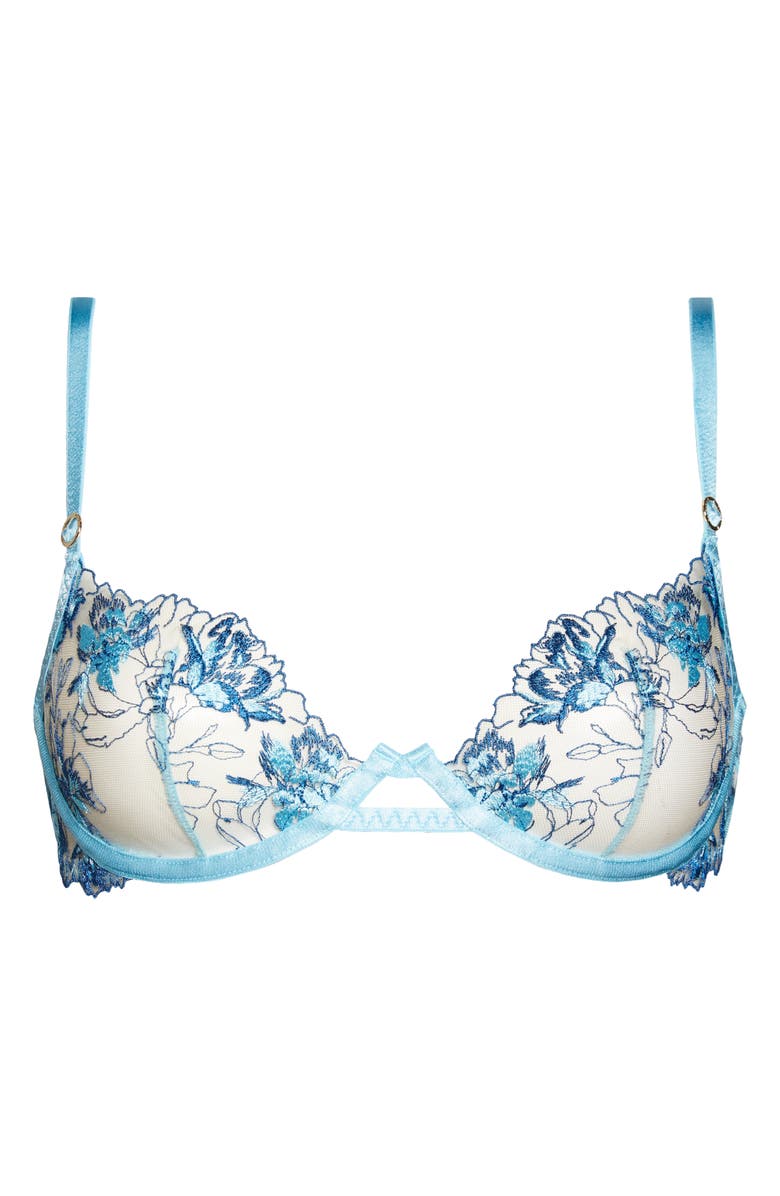 Bluebella Calista Embroidered Mesh Underwire Bra, Alternate, color, 
