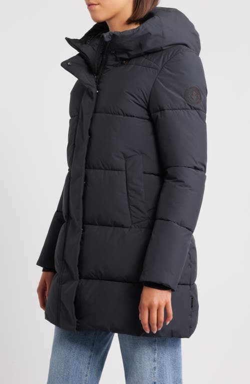 Save The Duck Bethany Waterproof Hooded Quilted Parka In Black