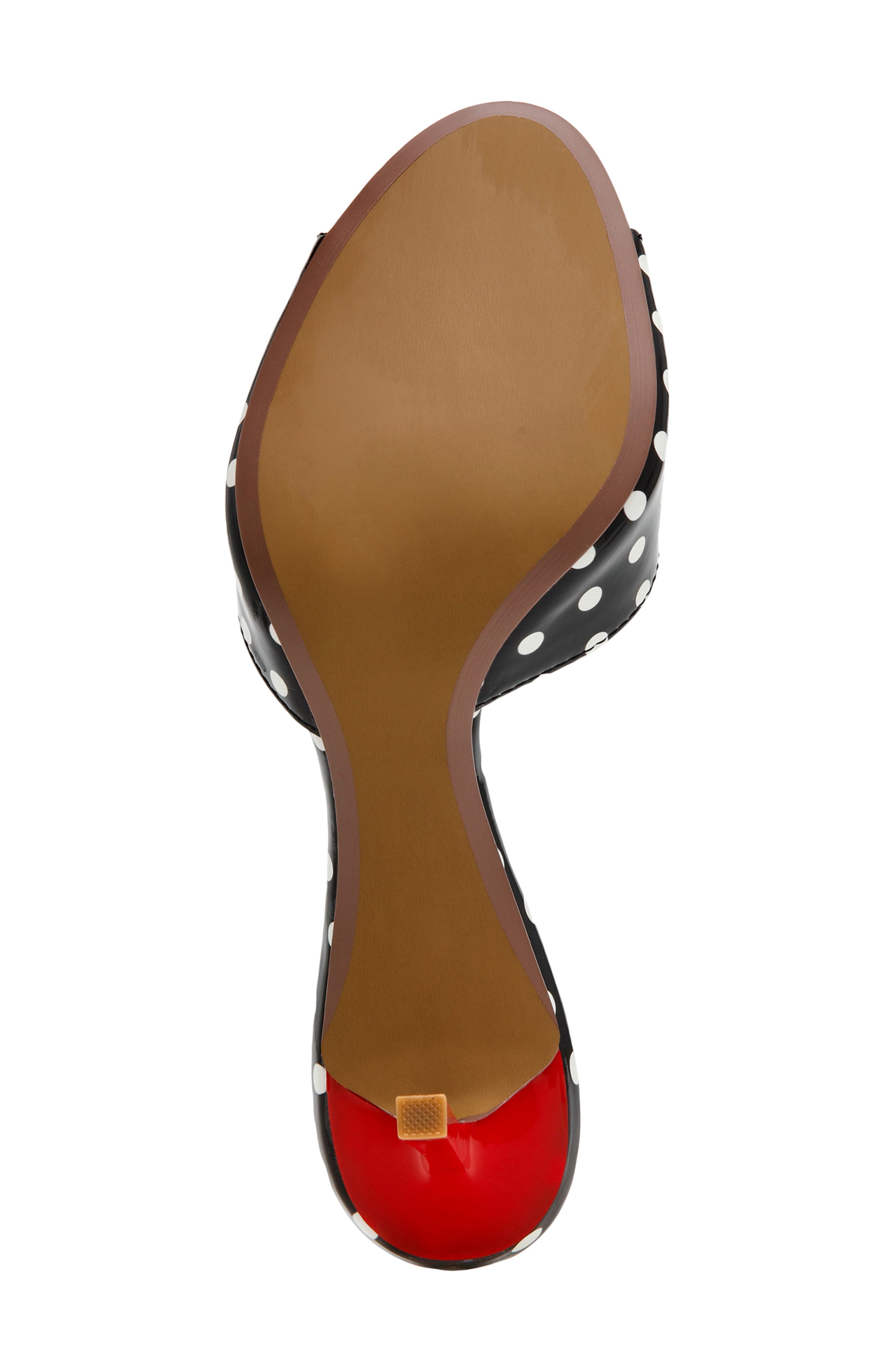 Betsey Johnson Casidy Sandal, Alternate, color, White/ Black Polka Dot
