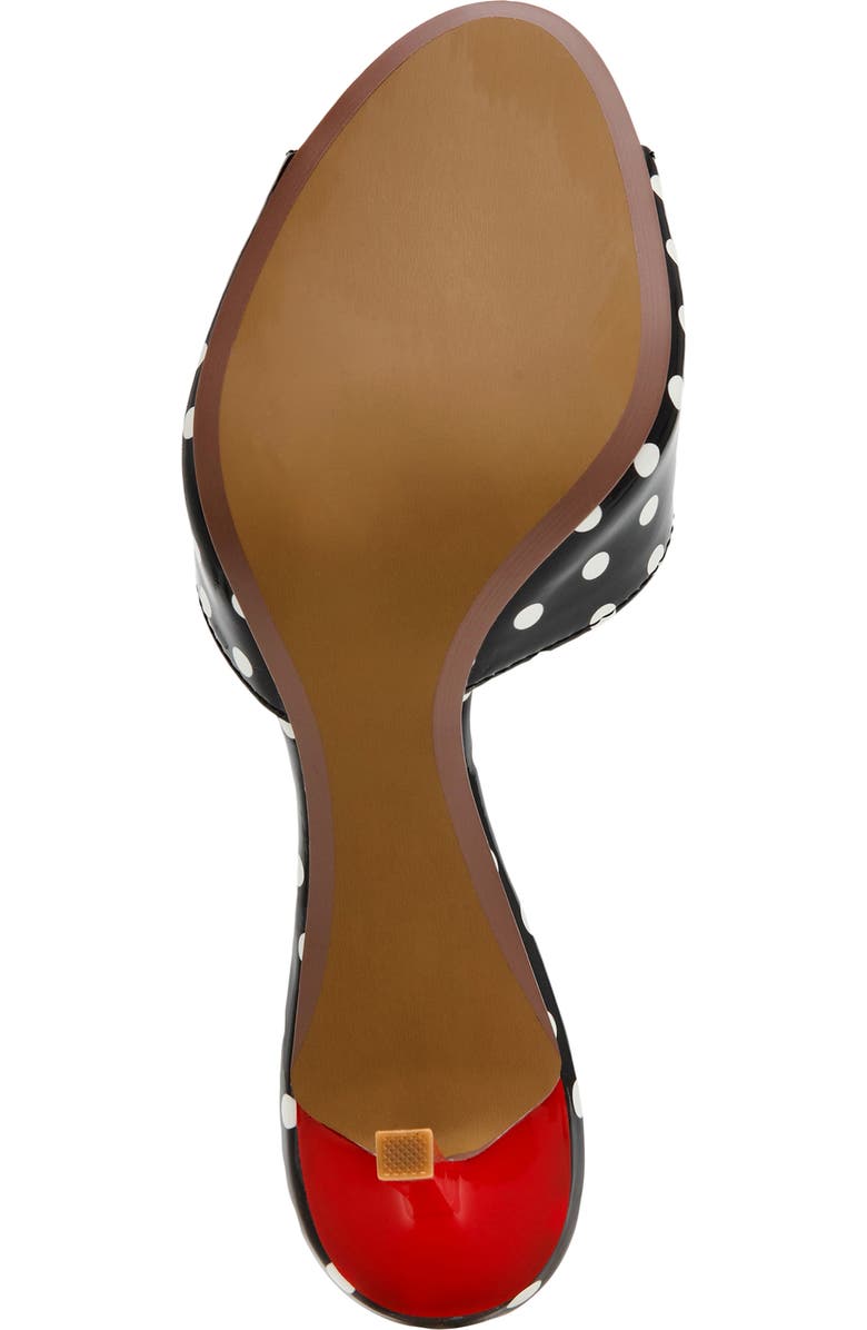 Betsey Johnson Casidy Sandal, Alternate, color, White/ Black Polka Dot