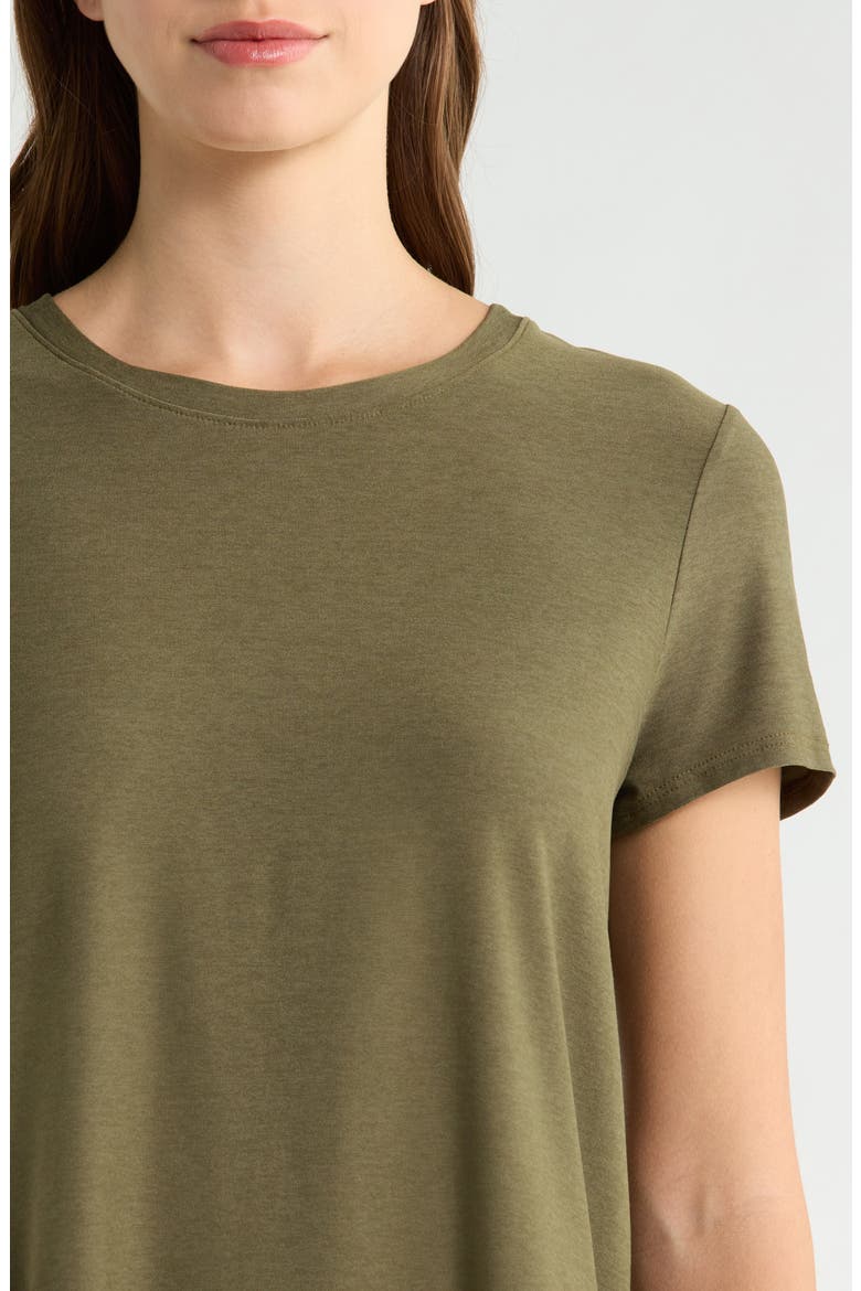 On the Down Low T-Shirt, Alternate, color, BEYOND OLIVE HEATHER