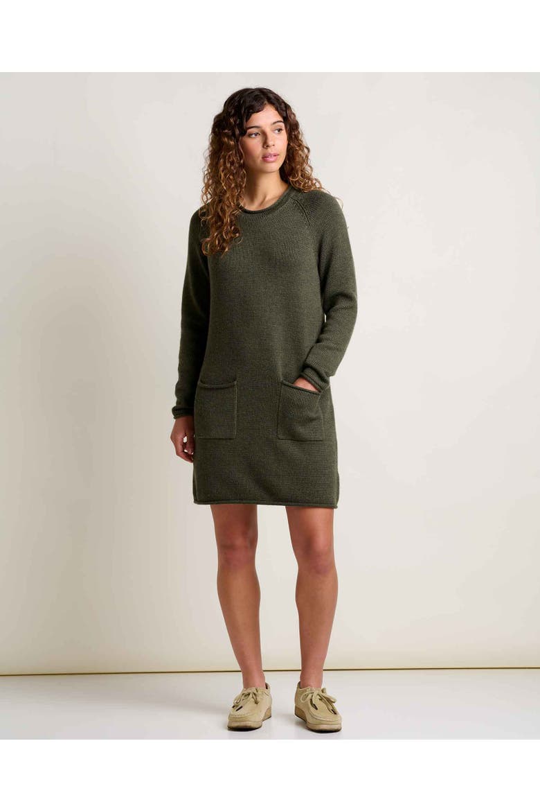 Alpineglo Sweater Dress, Alternate, color, Olive