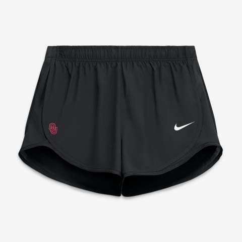 Women's Nike Black Oklahoma Sooners Tempo Mid-Rise Dri-FIT Shorts