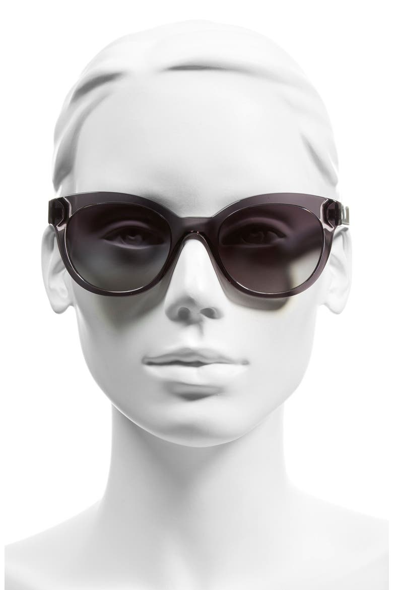 52mm Retro Sunglasses, Alternate, color, DARK GREY