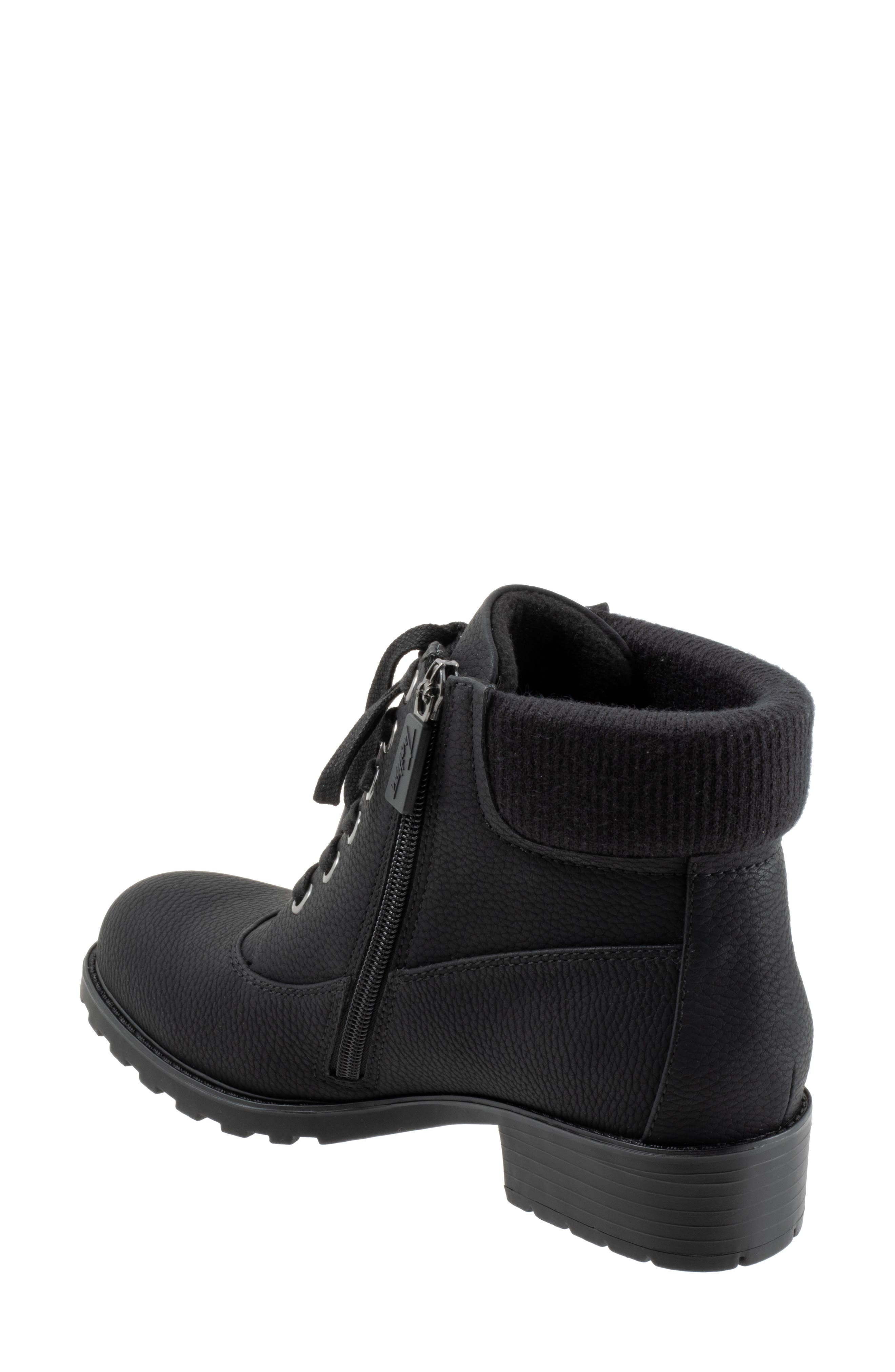 Trotters Bellamy Faux Fur Lined Bootie, Alternate, color, Black