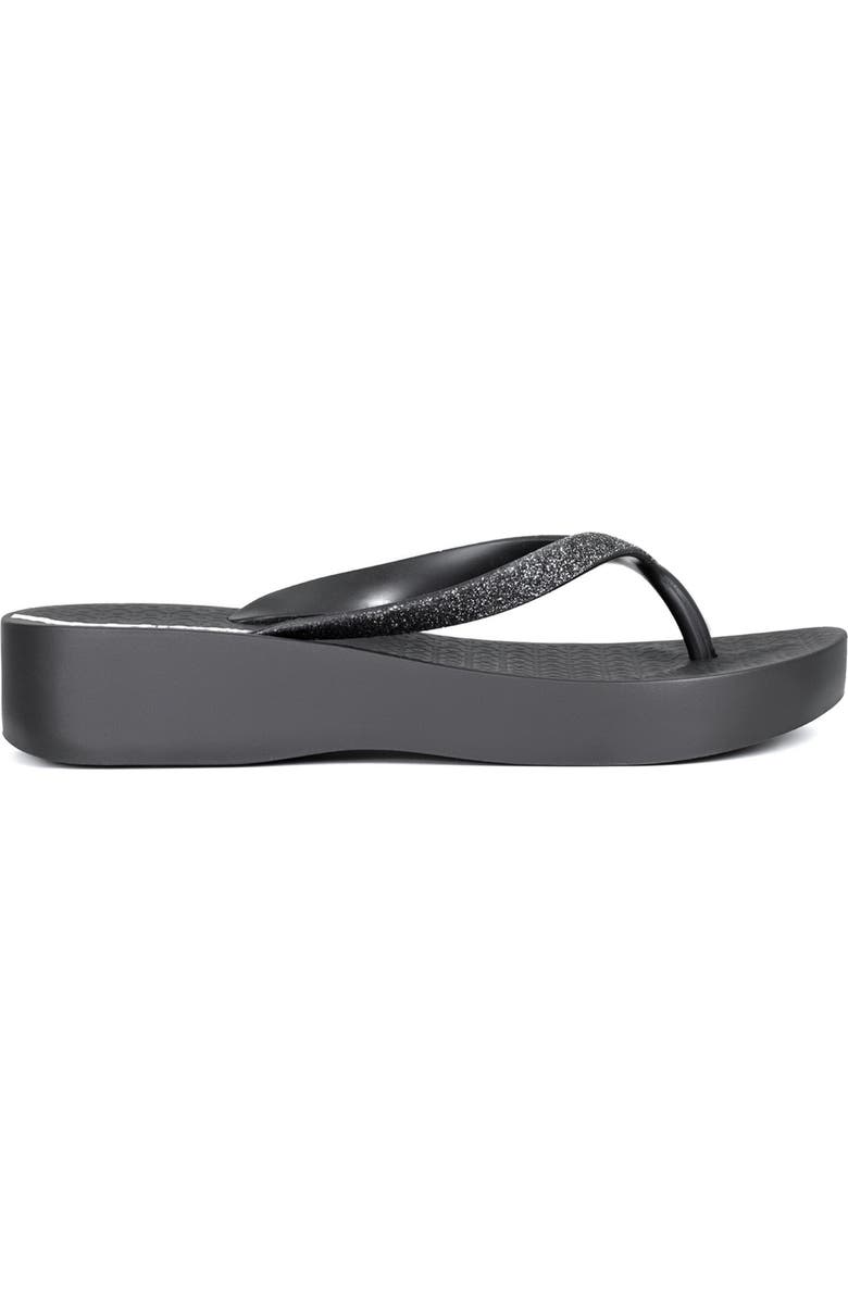 Ipanema Ipa Glitter Wedge Flip Flop, Alternate, color,