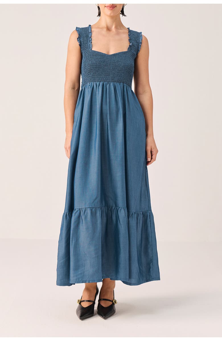 Reistor The Smocked Maxi Dress, Main, color, Ultramarine Blue