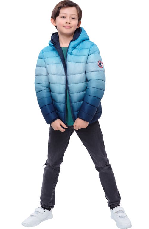 Rokka&rolla Kids' Reversible Puffer Jacket In Blue