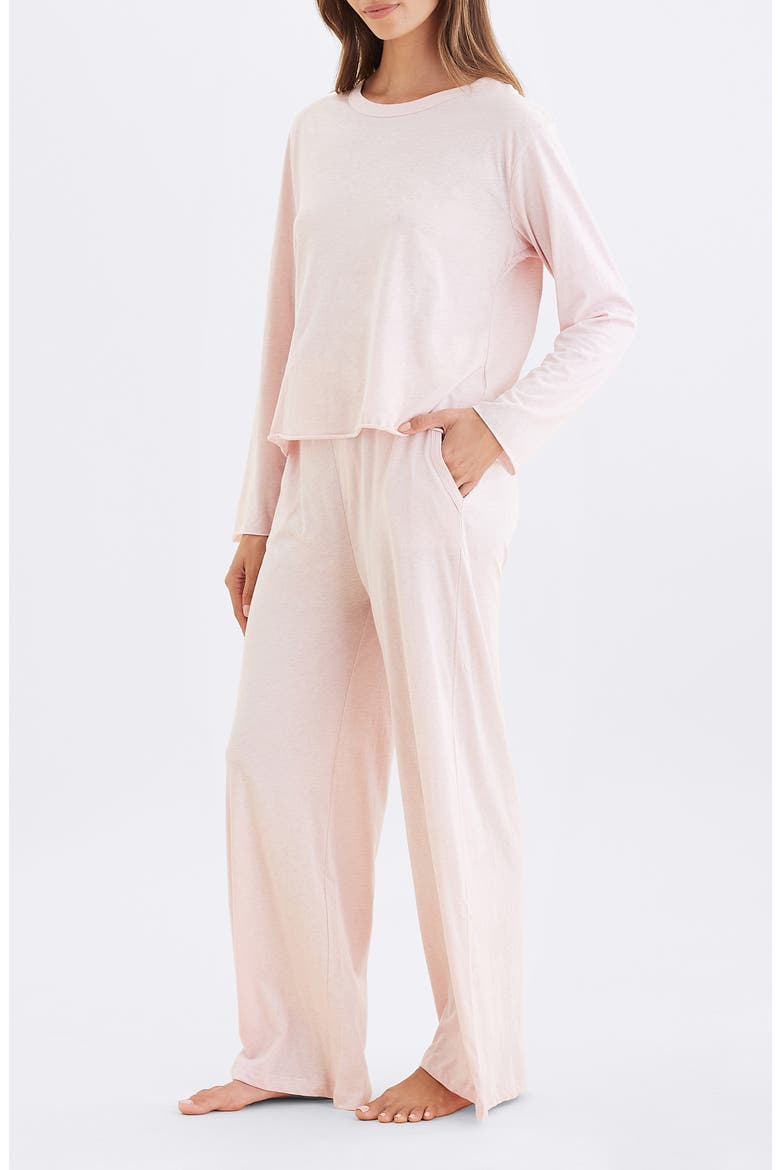 Jada Organic Cotton Pajama Pants, Alternate, color, PINK