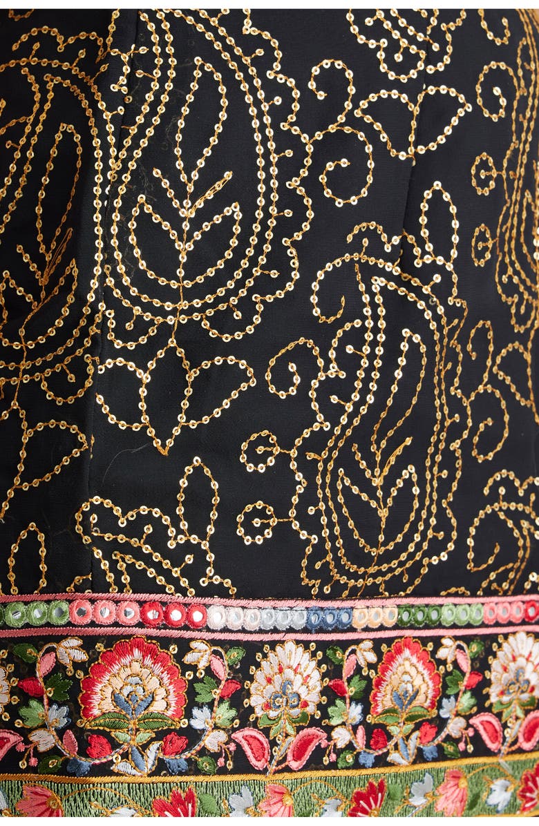 holiCHIC Embroidered Miniskirt, Alternate, color,