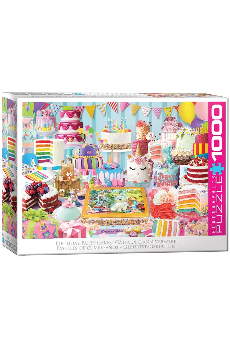 Birthday Cake Party 1000 Piece Puzzle, Main, color, Multicolored