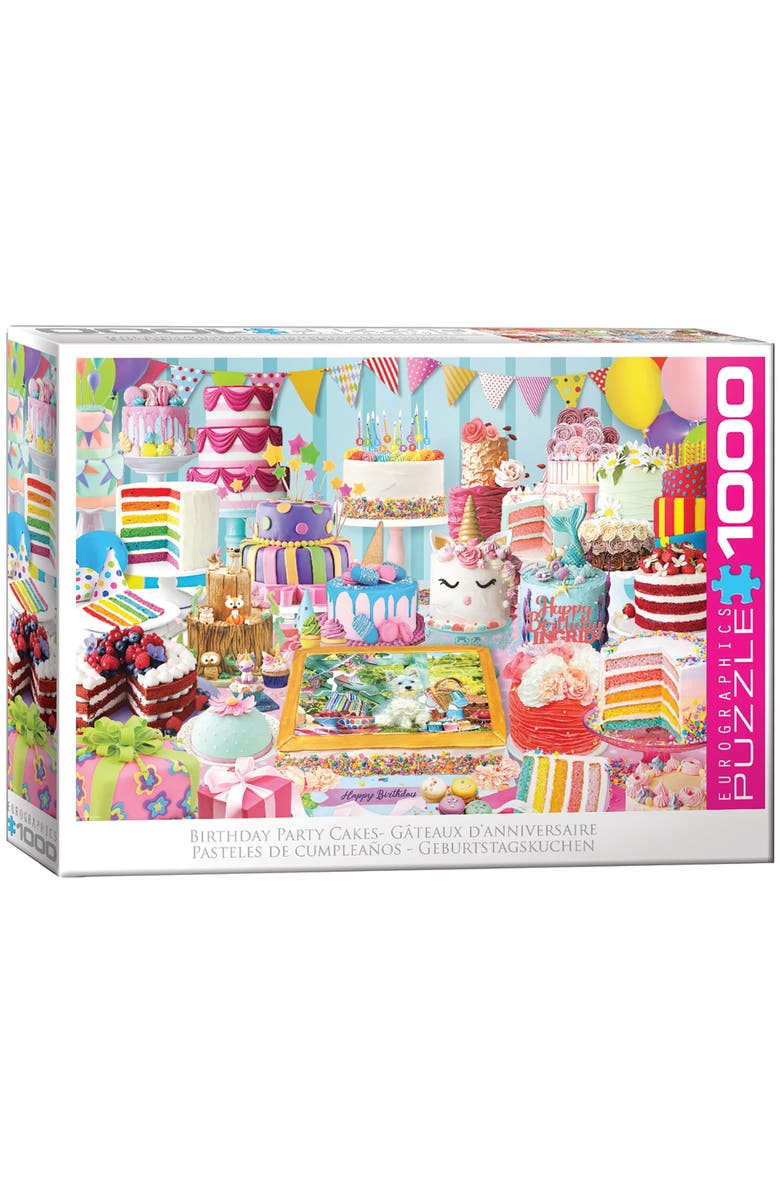 Eurographics Birthday Cake Party 1000 Piece Puzzle, Main, color, Multicolored