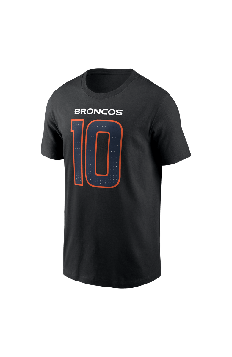 Nike Men's Nike Bo Nix Black Denver Broncos Carbon Name & Number T-Shirt, Alternate, color, Black
