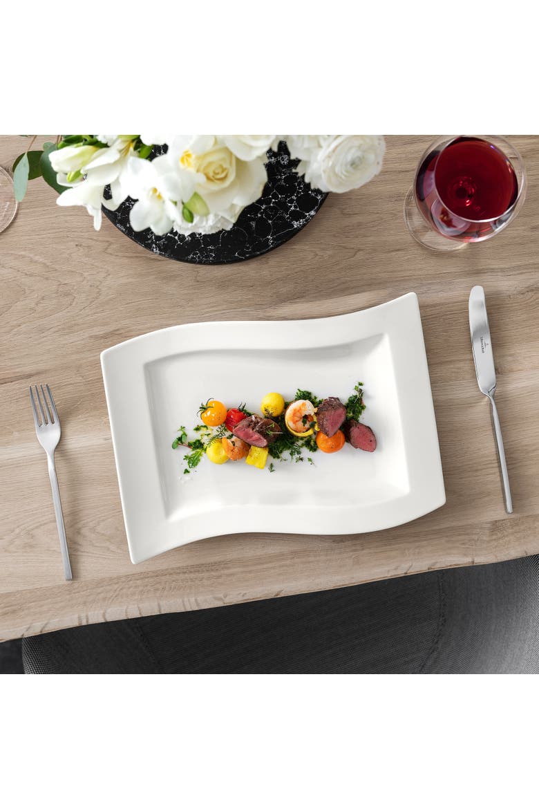 NewWave Serving Dish, Alternate, color, white