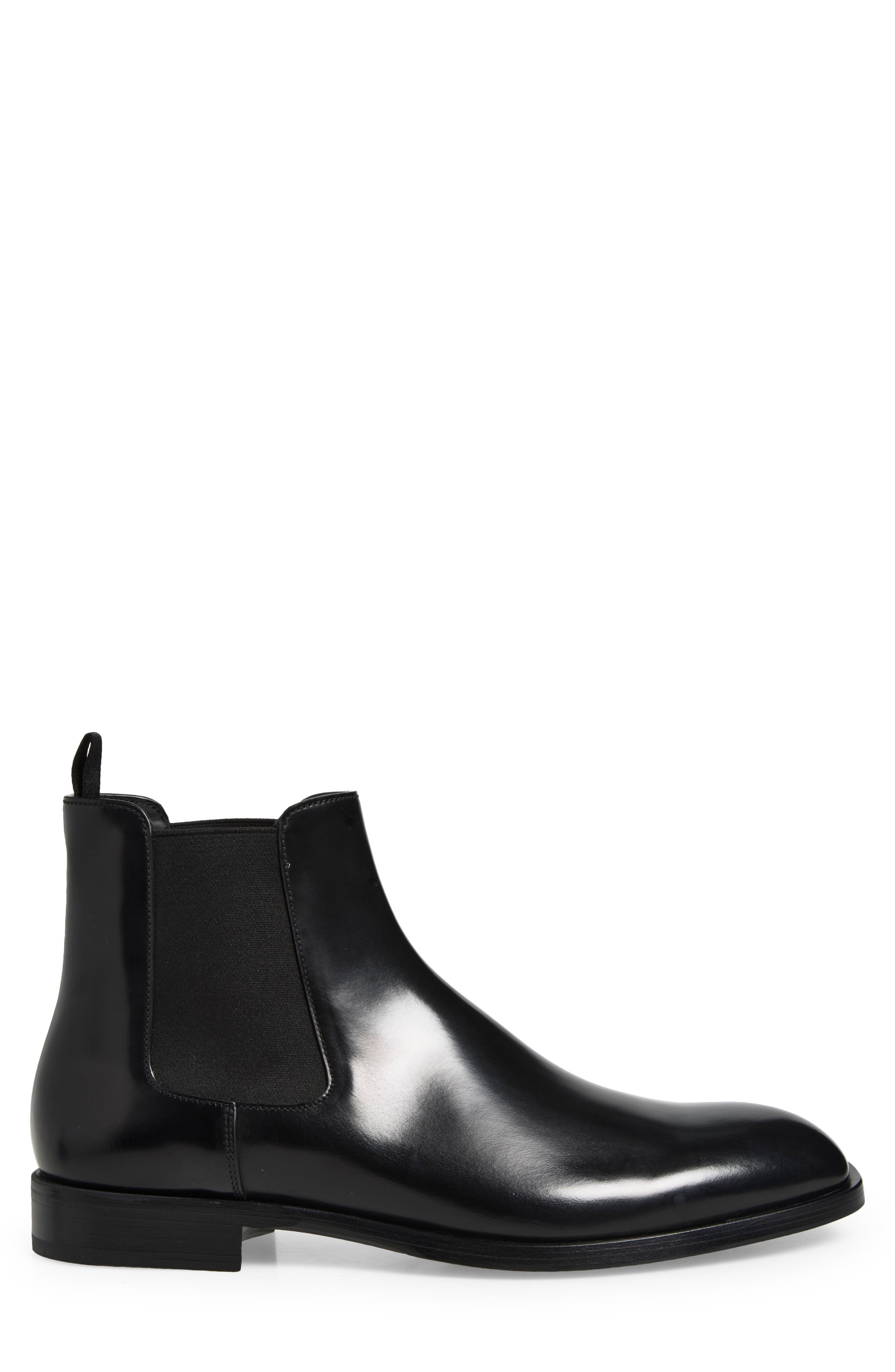 Leather Chelsea Boot, Alternate, color, NERO