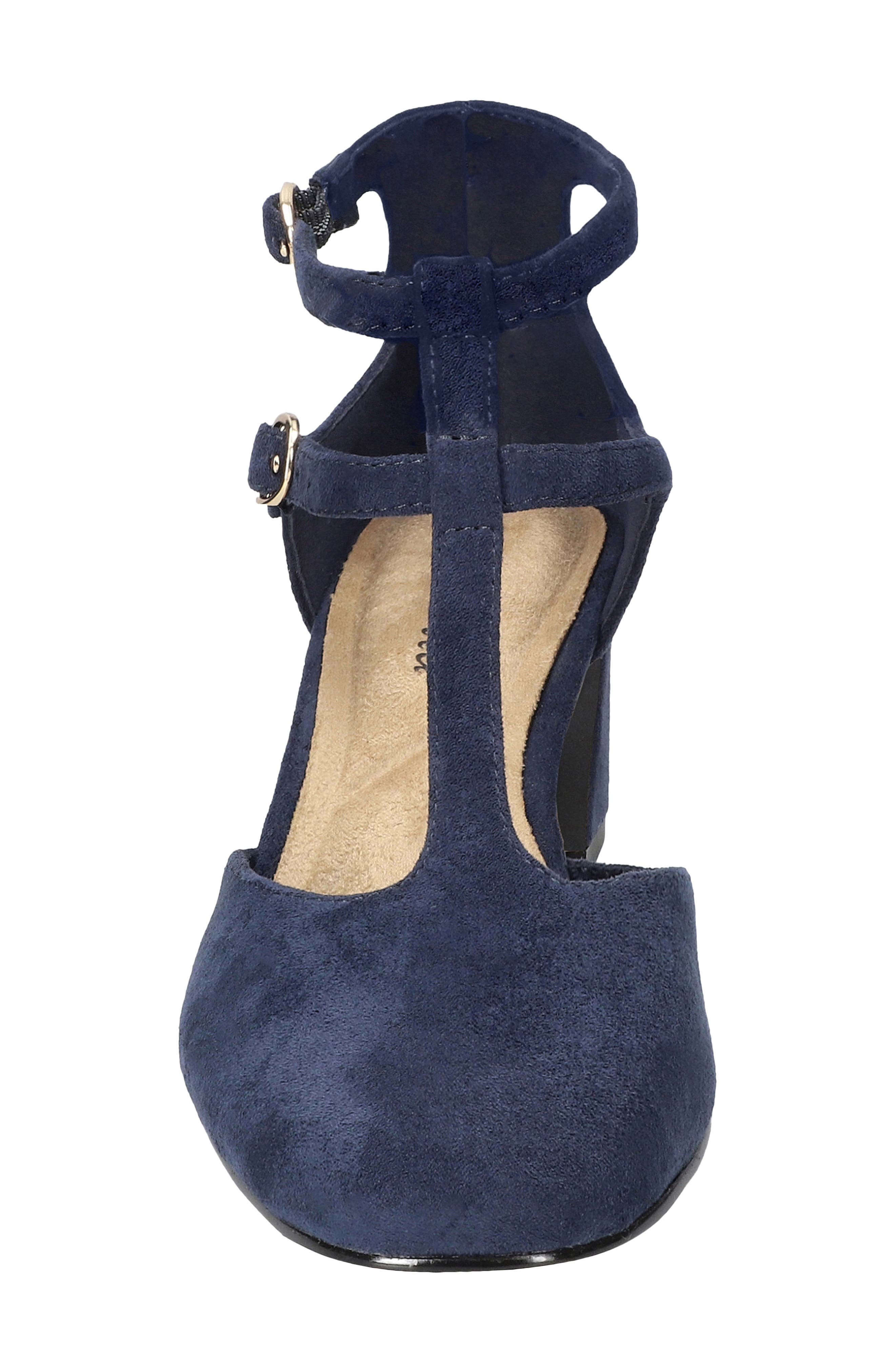 Harpswell Ankle Strap Pump, Alternate, color, NAVY SUEDE