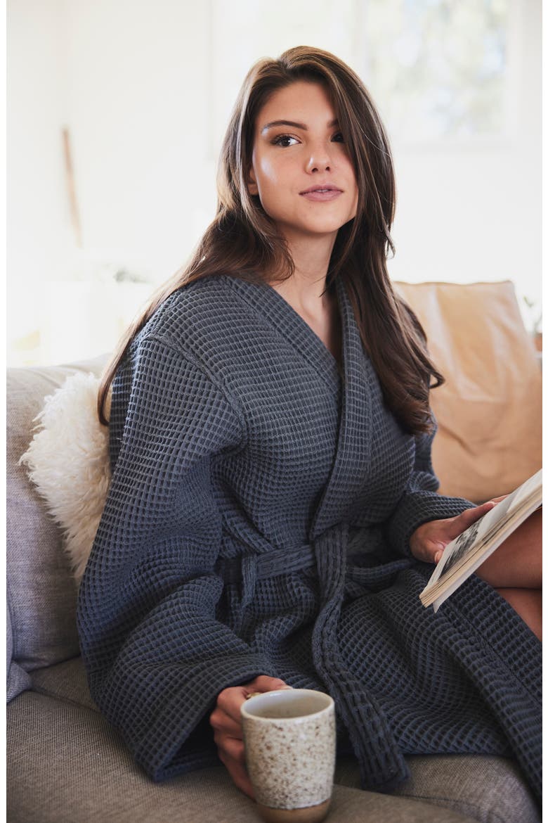 Guild Waffle Robe, Alternate, color, SLATE