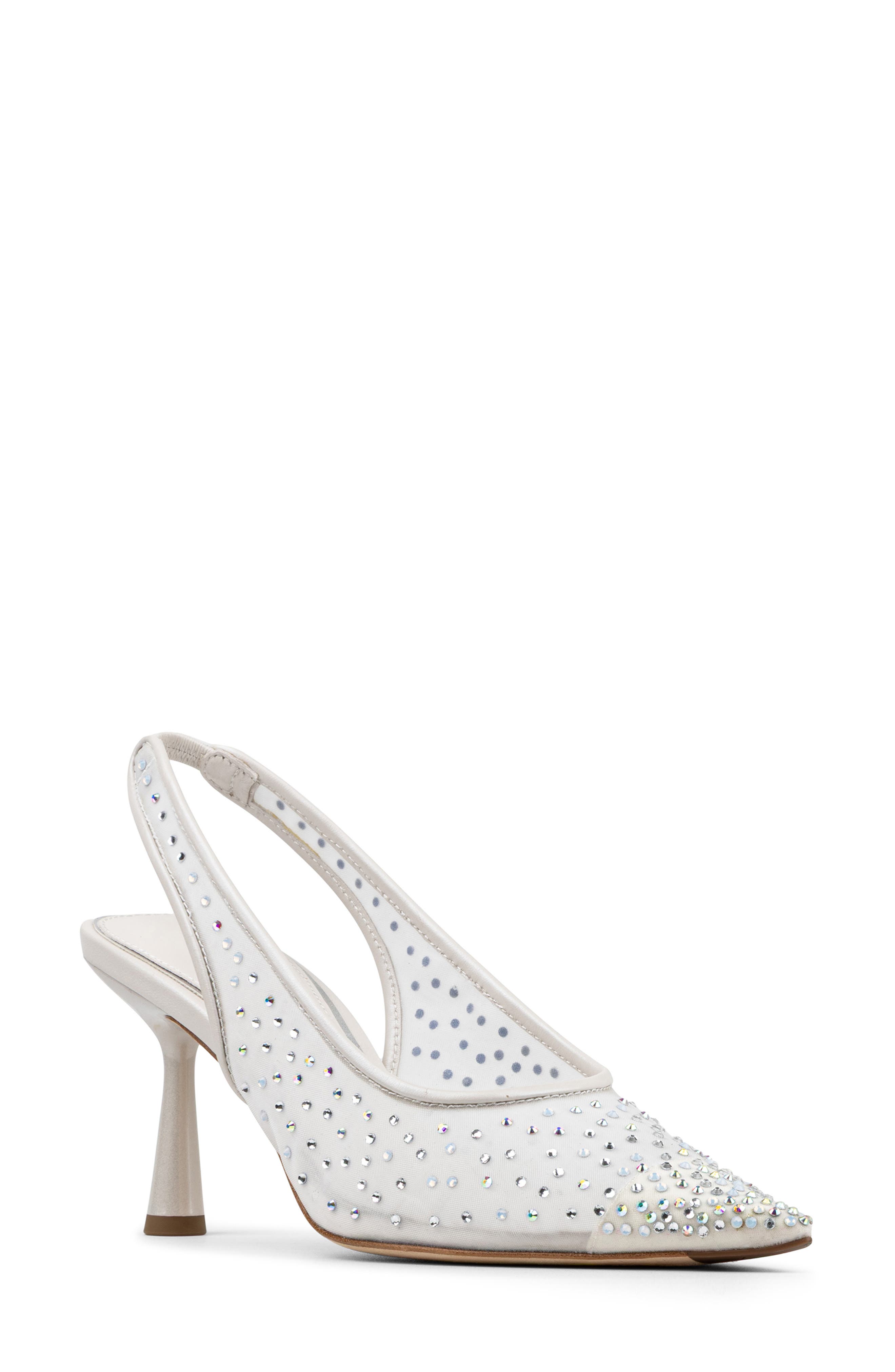 Donald Pliner Eloise Slingback Pointed Toe Pump, Main, color, Pearl