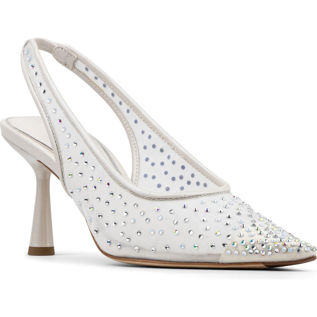 Donald Pliner Eloise Slingback Pointed Toe Pump In White