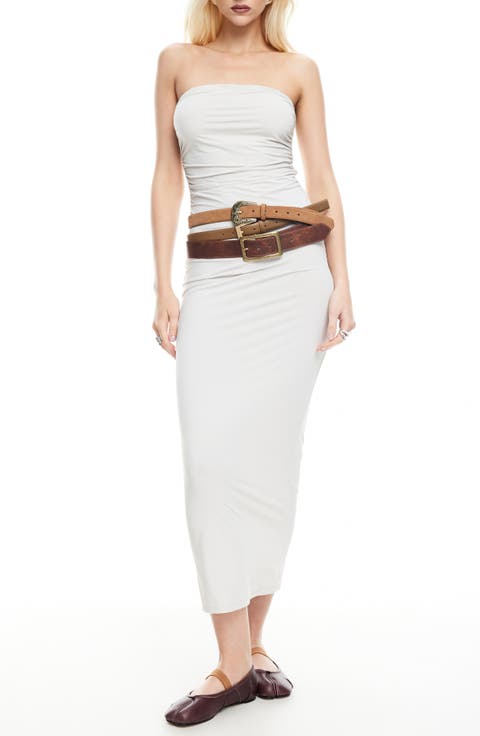 Heatwave Strapless Midi Dress