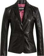 Schott NYC Fitted Leather Blazer