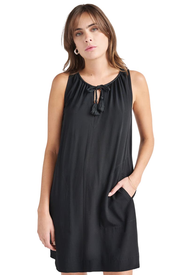 Jennifer Sleeveless Minidress, Alternate, color, BLACK