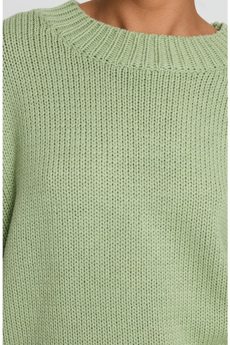 Harmony Crewneck Sweater, Alternate, color, GREEN