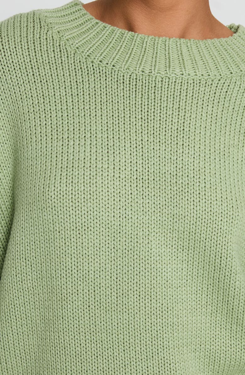 Princess Polly Harmony Crewneck Sweater, Alternate, color, Green