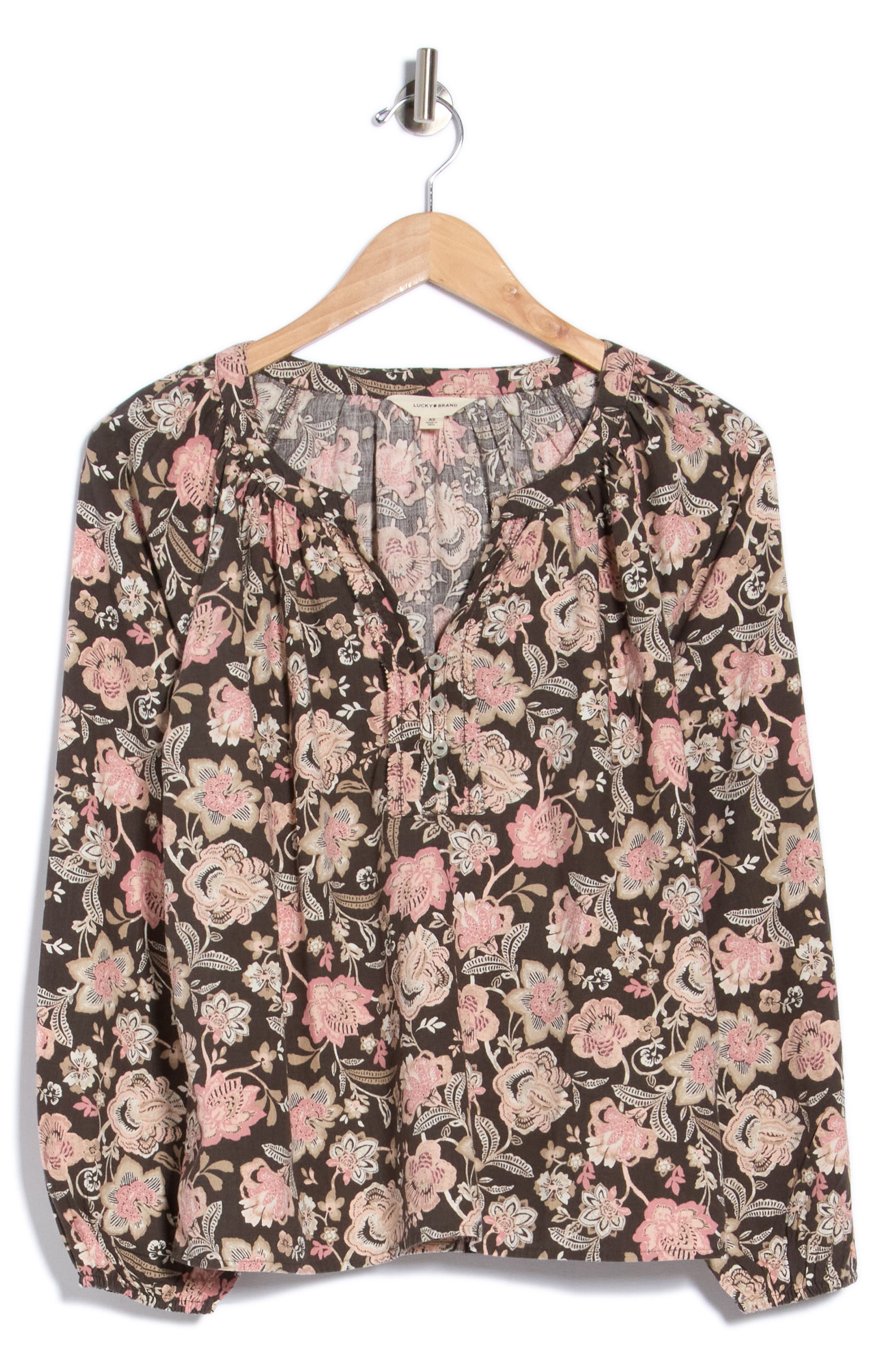 Floral Henley