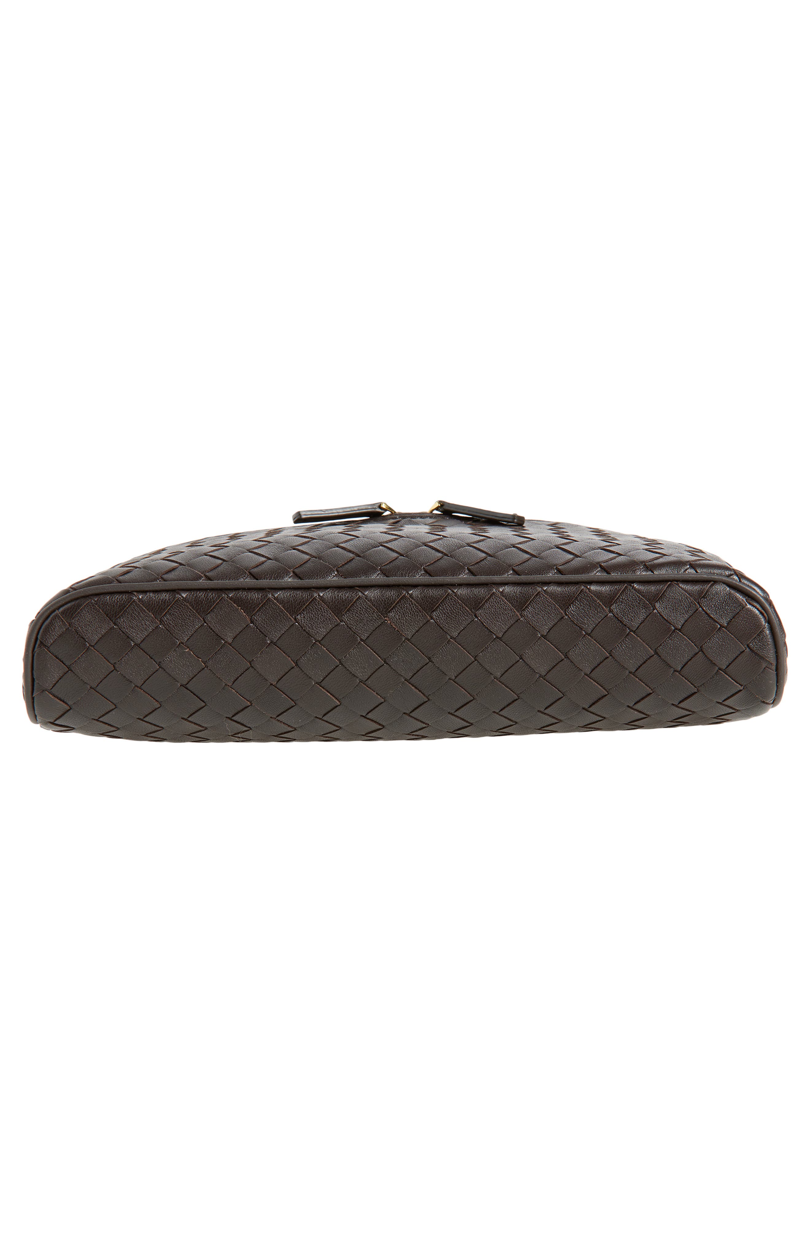 Bottega Veneta Soft Vanity Intrecciato Leather Vanity Case, Alternate, color, 2190 Fondant-M Brass