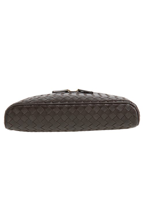 Bottega Veneta Soft Vanity Intrecciato Leather Vanity Case In Brown