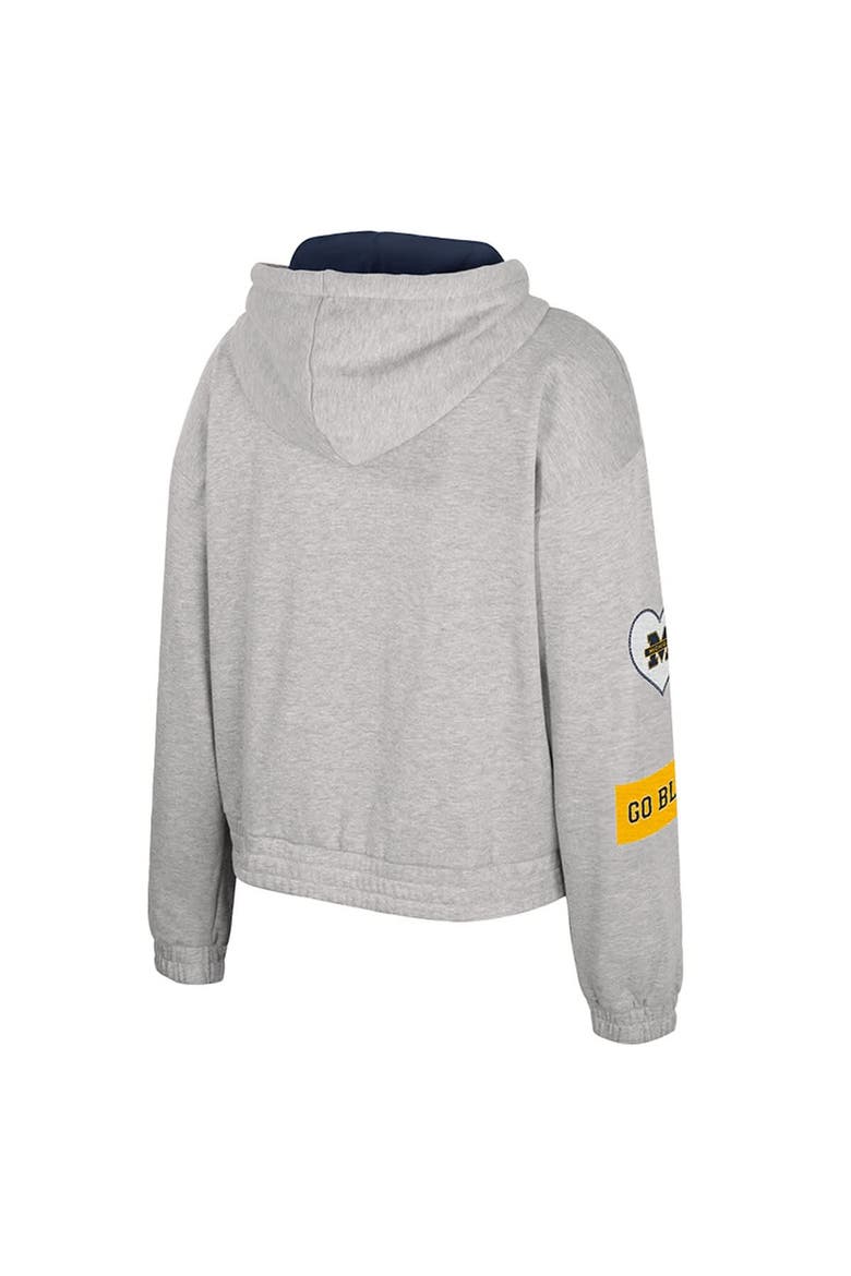 Women's Colosseum Gray Michigan Wolverines Alfie Full-Zip Hoodie Jacket, Alternate, color, Gray