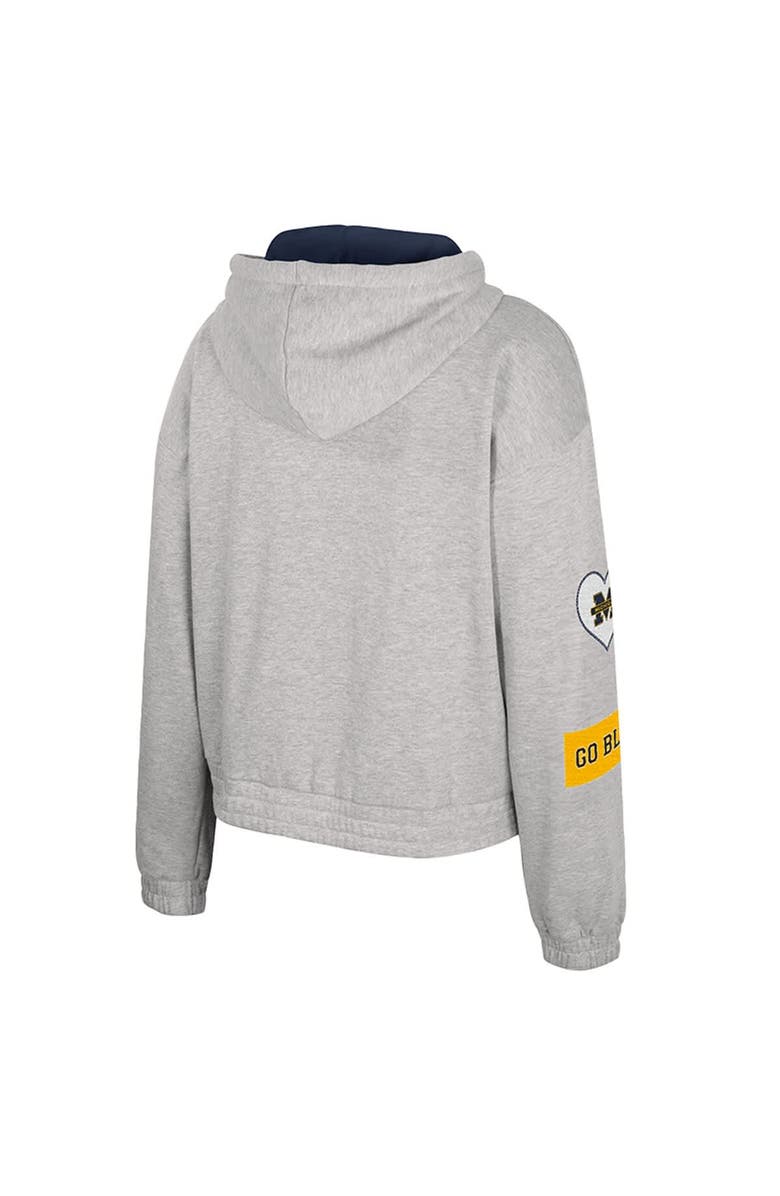 COLOSSEUM Women's Colosseum Gray Michigan Wolverines Alfie Full-Zip Hoodie Jacket, Alternate, color, Gray