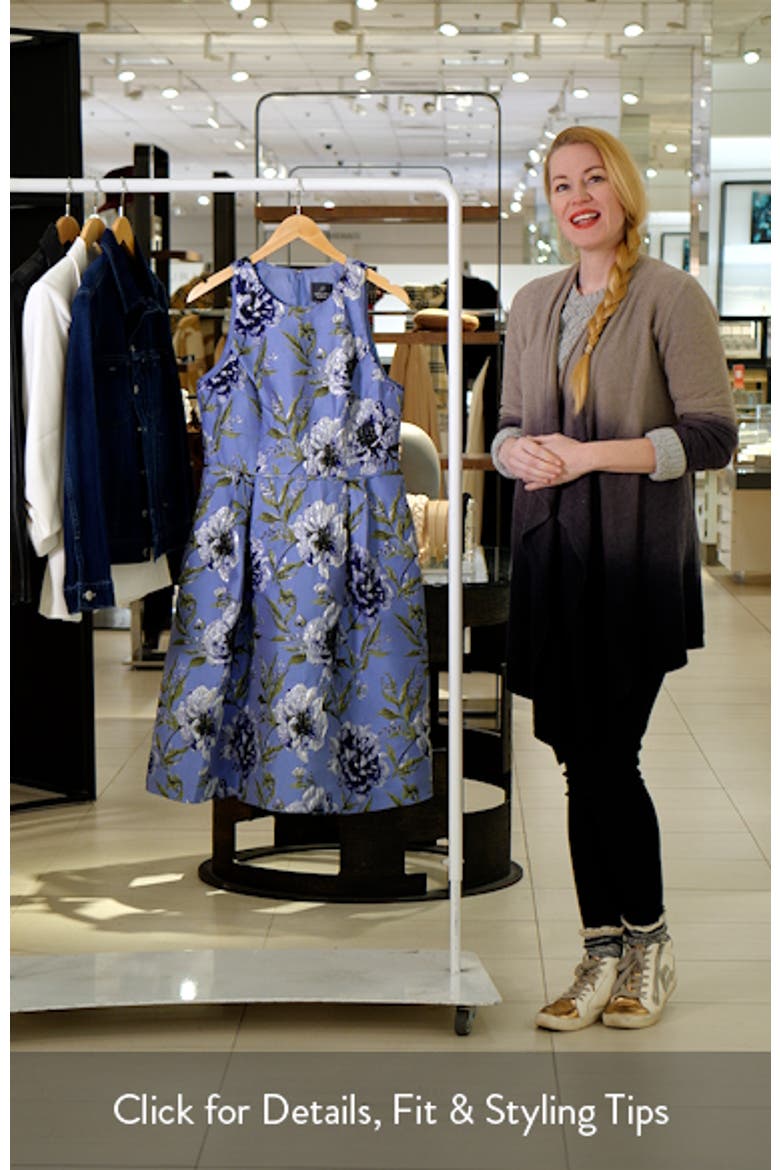 Floral Jacquard Cocktail Dress video