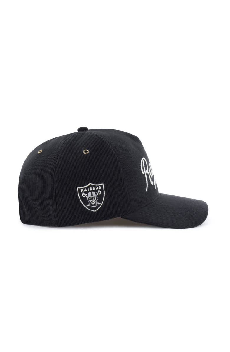 '47 Men's '47  Black Las Vegas Raiders Golden Age Corduroy Hitch Adjustable Hat, Alternate, color, Black