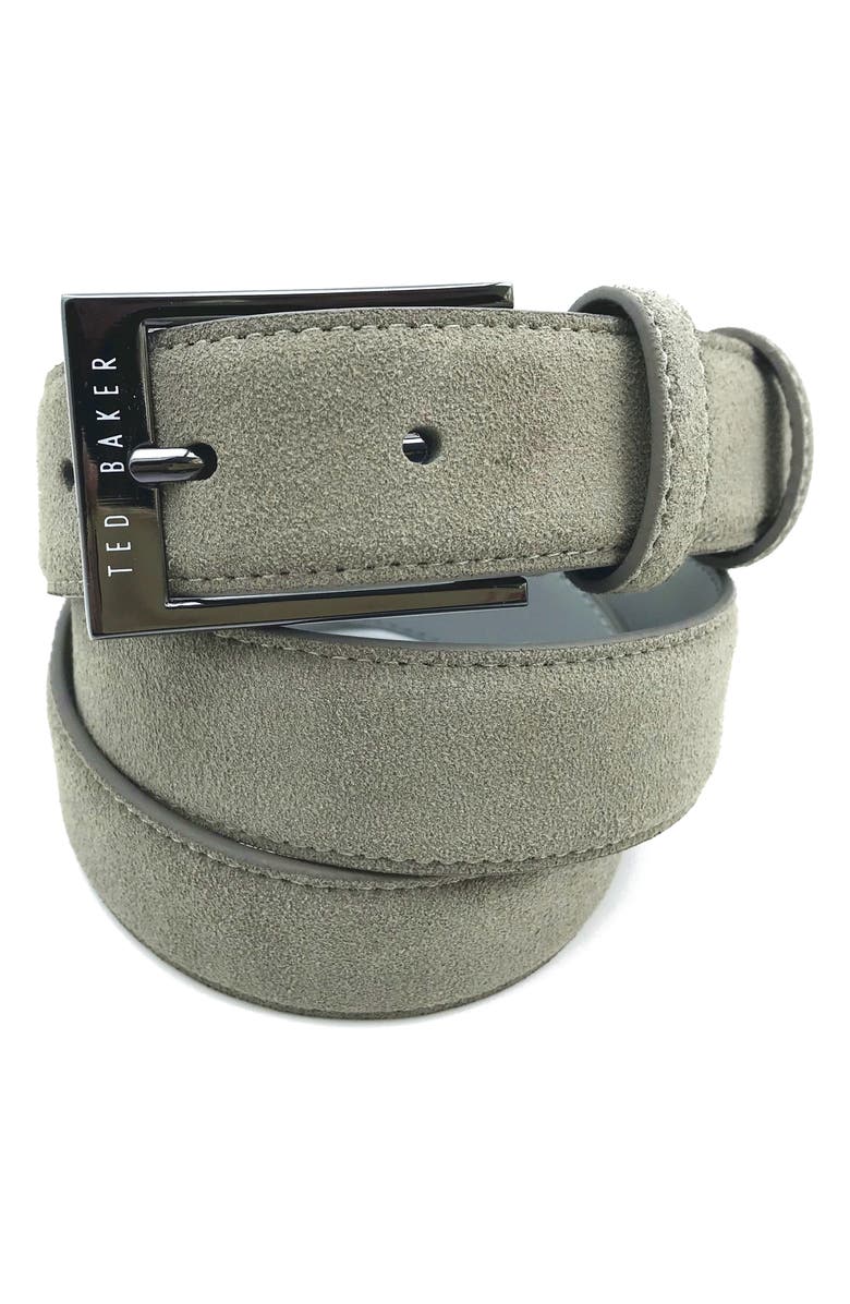 Ted Baker London Suede Belt, Main, color, Stone