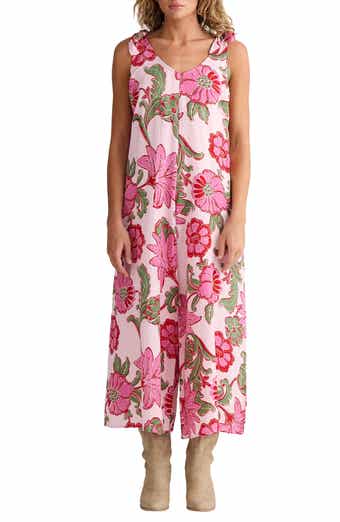 Temple Floral Wide Leg Jumpsuit