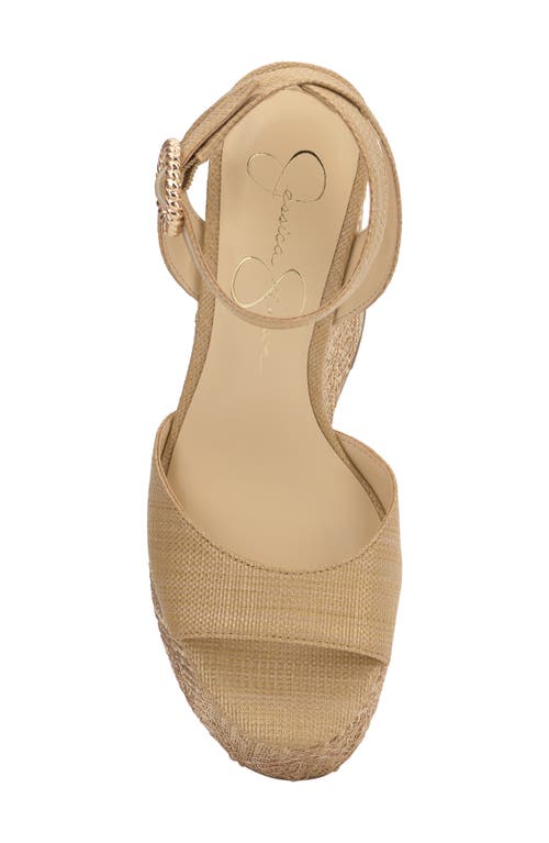 Jessica Simpson Kamindi Platform Wedge Sandal In Brown