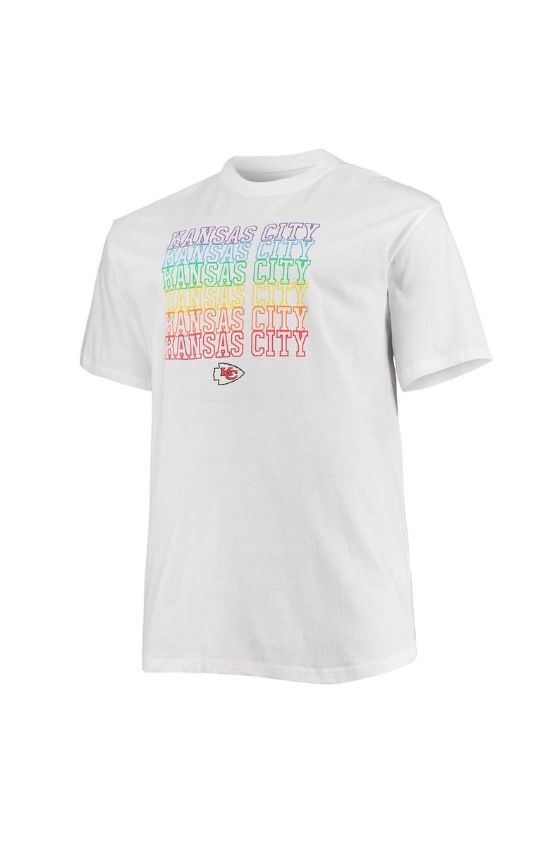 FANATICS Men's Fanatics Branded White Kansas City Chiefs Big & Tall City Pride T-Shirt, Alternate, color, 