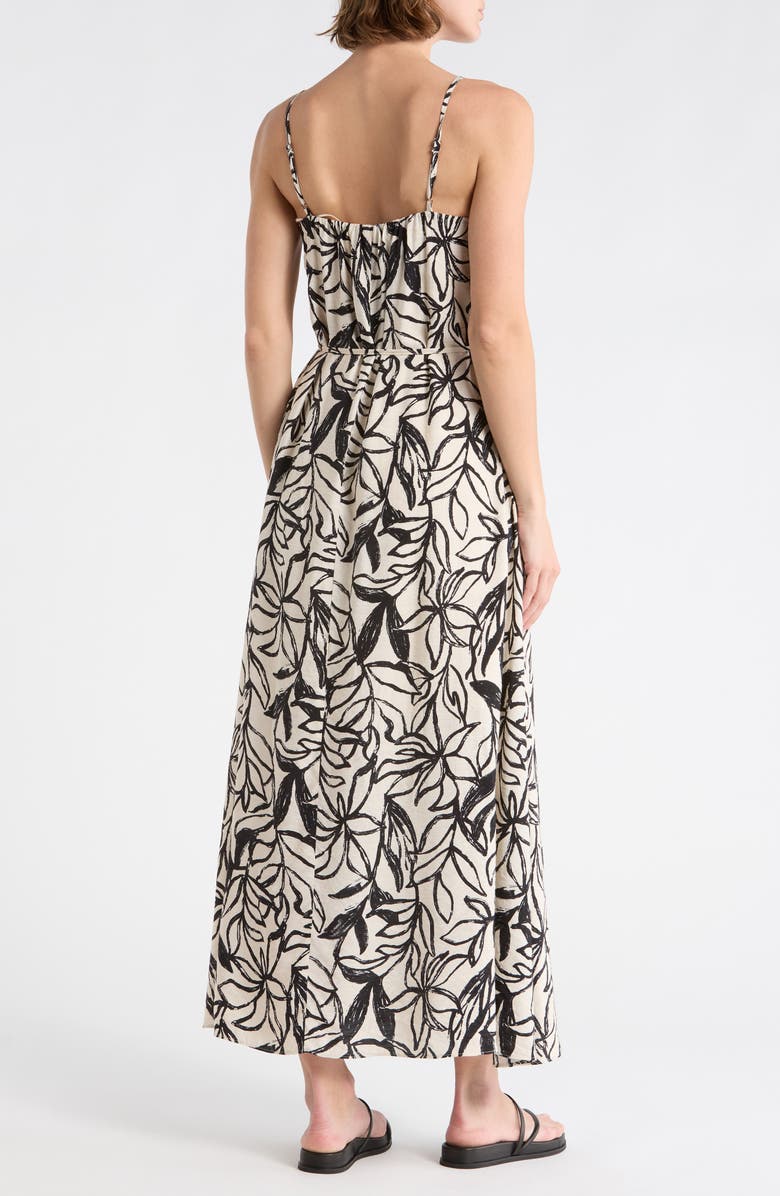 Sam Edelman Floral Maxi Dress, Alternate, color, White//Black