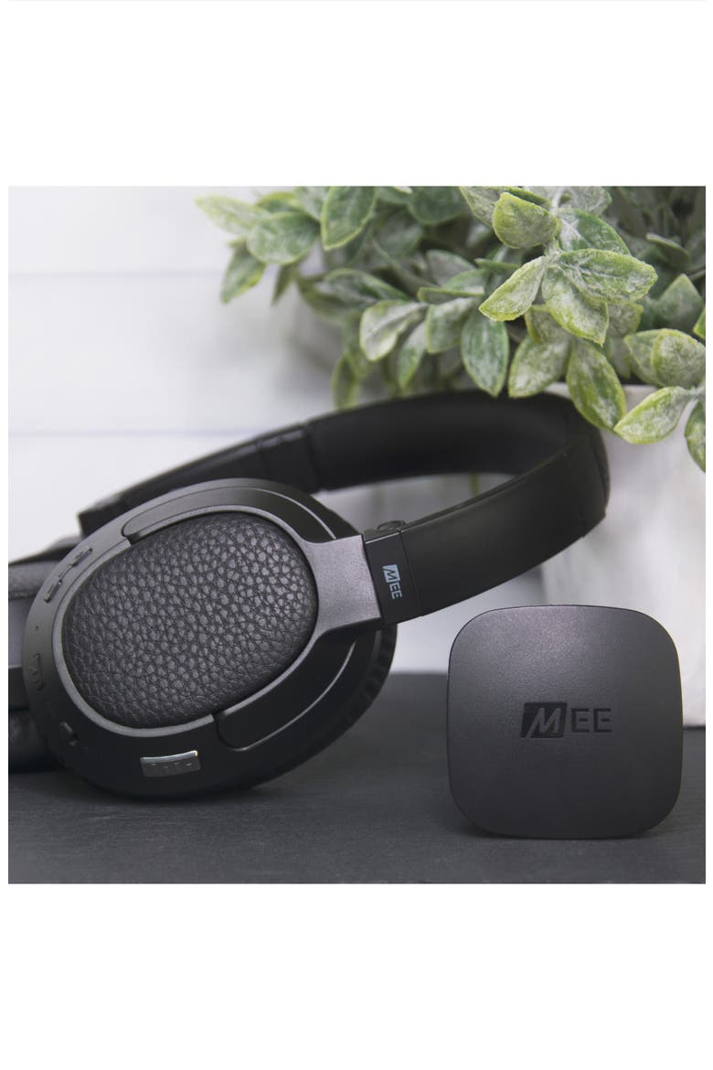 Connect T1CMA Bluetooth Transmitter & Headphones Bundle for TV, Alternate, color, Black