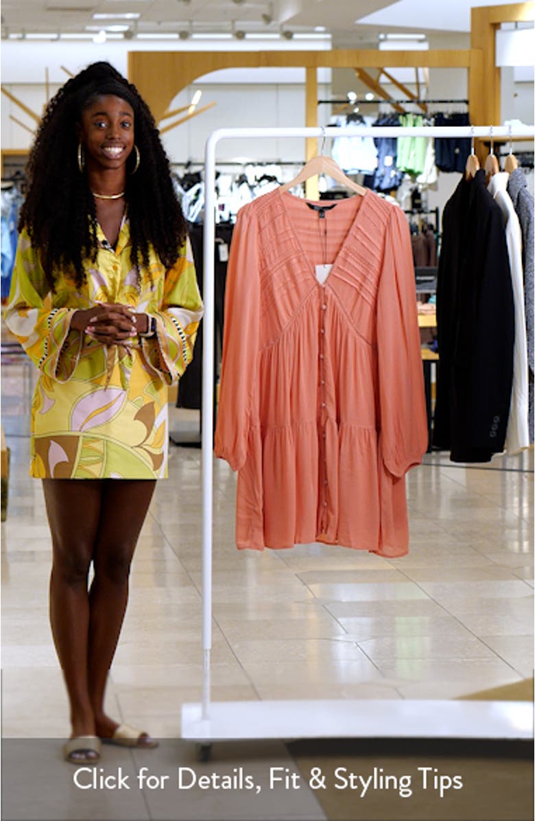 Marley Long Sleeve Babydoll Minidress, sales video thumbnail