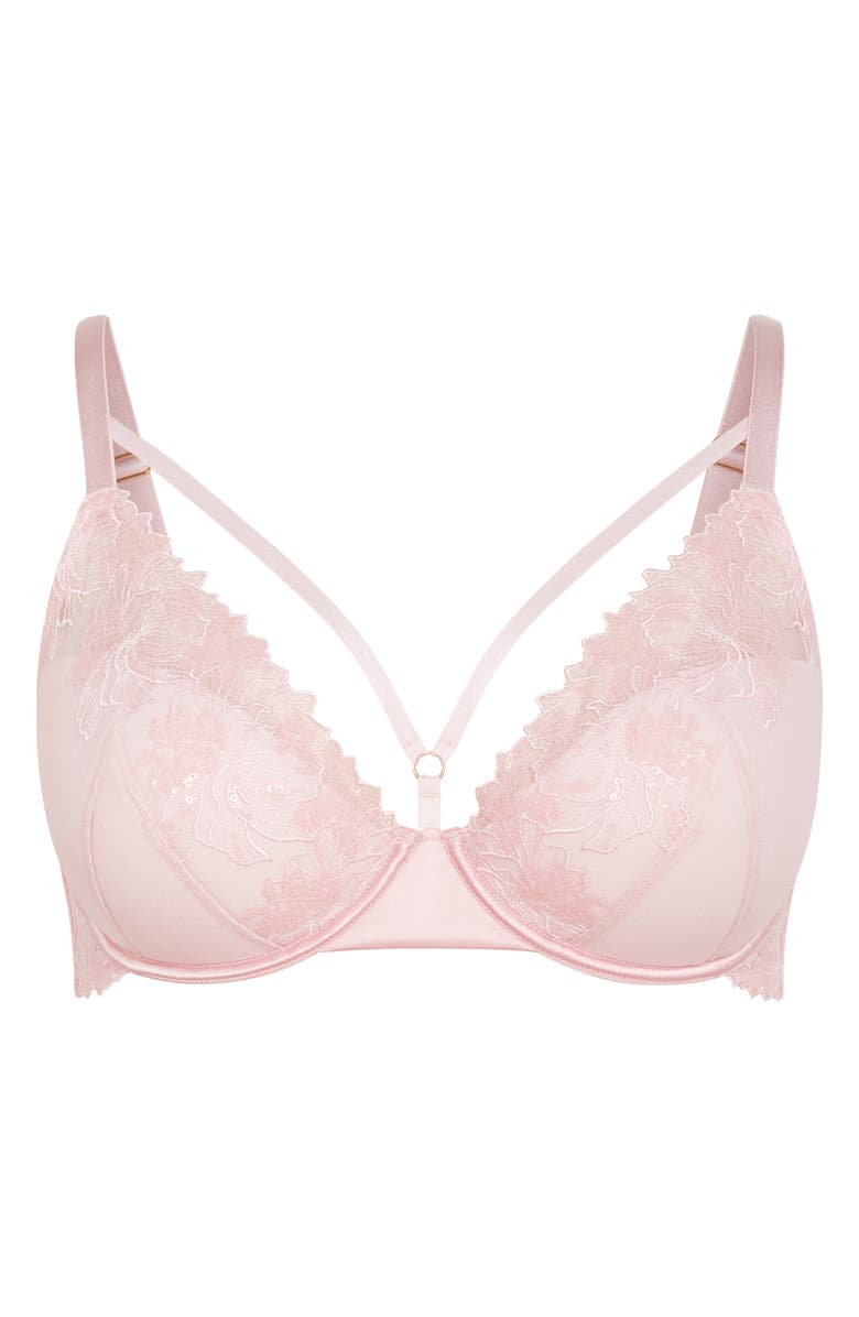 City Chic Tara Plunge Bra, Alternate, color, 