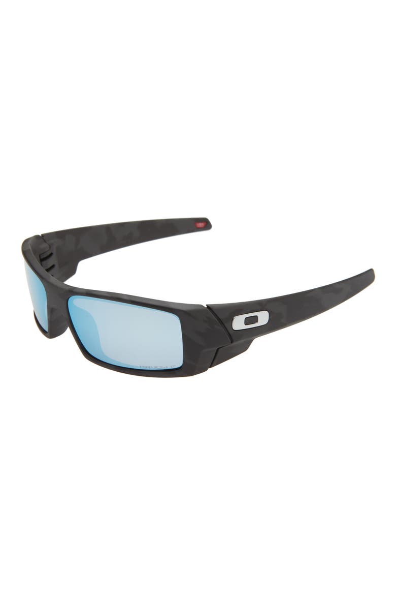 Gascan® 60mm Polarized Rectangular Sunglasses, Alternate, color, MATTE BLACK CAMO/ DEEP WATER
