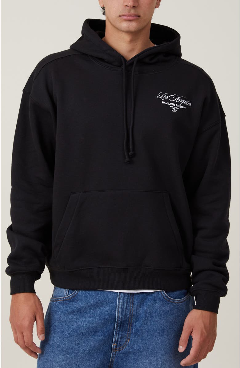 Cotton On Men's Box Fit Graphic Hoodie, Main, color, 